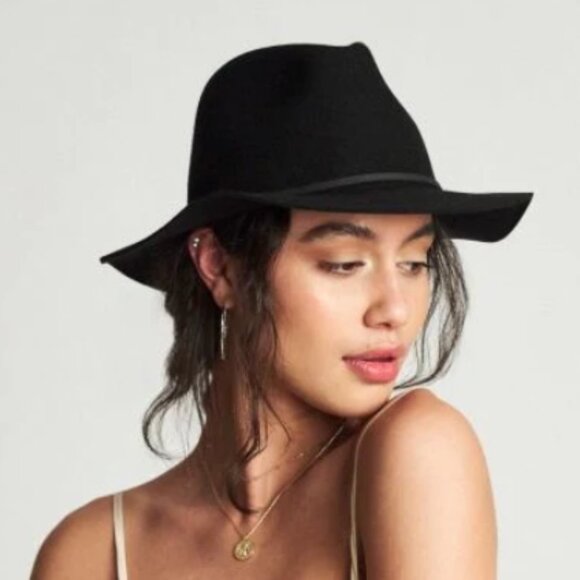 Brixton Wesley Black Wool Fedora - Picture 3 of 3